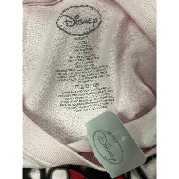 Disney Minnie Mouse Dreamer Pink OSFM Tee Shirt Nightgown Sleep Shirt New - Picture 5 of 6
